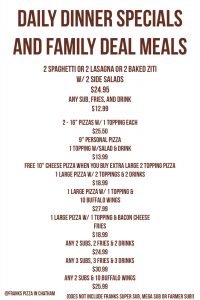 Dinner Specials & Family Deals